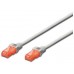 Cabo Ewent EW-6U-050 Cat6, 5m, UTP, Vermelho