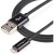 StarTech.com 1m (3ft) Black Apple 8-pin Lightning Connector to USB Cable for iPhone / iPod / iPad - Charge and Sync Cable - 1 meter (USBLT1MB) - Cabo Lightning - Lightning macho para USB macho - 1 m - proteção dupla - preto - para P/N: ST7C51224, ST7 sem_imagem