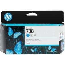 Cartucho HP DesignJet 738: Cian, 130ml Cartucho HP DesignJet 738: Cian, 130ml