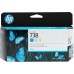 Cartucho HP DesignJet 738: Cian, 130ml Cartucho HP DesignJet 738: Cian, 130ml