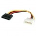 Adaptador de Cabo StarTech SATAPOWADAP - Molex LP4 para SATA, 15cm