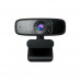 WEBCAM C3, USB camera with 1080p 30 fps recording, beamforming microphone for better live-streaming video and audio quality, and adjustable clip that fits various devices 