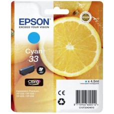 Epson Singlepack Cyan 33 Claria Premium Ink Epson Singlepack Cyan 33 Claria Premium Ink