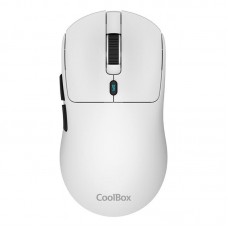 Rato Gaming Sem Fio Coolbox W03: 10000 DPI, 7 Botões, Branco Rato Gaming Sem Fio Coolbox W03: 10000 DPI, 7 Botões, Branco