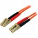 Cabo de Fibra Óptica Startech, Série 50FIBLCLC1, Multimodo 50/125µm, LC-LC, 1m, Laranja Cabo de Fibra Óptica Startech, Série 50FIBLCLC1, Multimodo 50/125µm, LC-LC, 1m, Laranja
