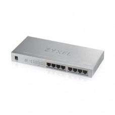 Switch Gigabit Ethernet Não Gerenciado Zyxel GS1008HP: 8 Portas PoE, 16 Gbps