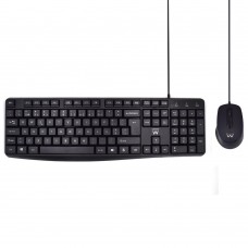 EWENT - Teclado e Rato com fio, teclas silenciosas