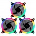Kit de 3 Ventoinhas ARGB UNYKA Candy 30 120mm