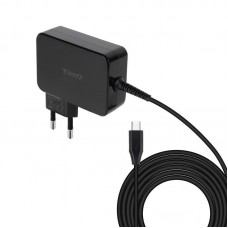 Carregador Tooq TQLC-USBCGAN90PD, USB-C PD 3.0, 90W, Preto