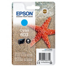 Epson 603 - 2.4 ml - azul cyan - original - blister com RF/alarme acústico - tinteiro - para Expression Home XP-2100, 2105, 3100, 3105, 4100, 4105, WorkForce WF-2810, 2830, 2835, 2850 Epson 603 - 2.4 ml - azul cyan - original - blister com RF/alarme acústico - tinteiro - para Expression Home XP-2100, 2105, 3100, 3105, 4100, 4105, WorkForce WF-2810, 2830, 2835, 2850
