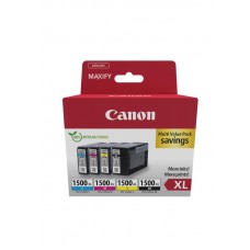 Canon PGI-1500XL BK/C/M/Y Multipack - Pack de 4 - XL - preto, amarelo, azul cyan, magenta - original - tanque de tinta - para MAXIFY MB2050, MB2150, MB2155, MB2350, MB2750, MB2755 Canon PGI-1500XL BK/C/M/Y Multipack - Pack de 4 - XL - preto, amarelo, azul cyan, magenta - original - tanque de tinta - para MAXIFY MB2050, MB2150, MB2155, MB2350, MB2750, MB2755