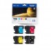 Tinteiro Brother LC221VALBP - Pack 4 Cartuchos (Preto, Ciano, Magenta, Amarelo)