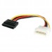 Adaptador de Cabo StarTech SATAPOWADAP - Molex LP4 para SATA, 15cm