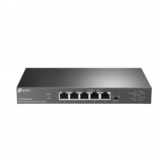 TP-LINK - 5-Port 2.5G Desktop Switch with 4-Port PoE++, 4× 2.5G PoE++ Ports, 1x 2.5G Non-PoE Port, 802.3af/at/bt type3, 123 W PoE Power, Desktop Steel Case