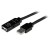 Cabo Extensão StarTech USB2AAEXT20M, USB A, 20cm, Preto sem_imagem