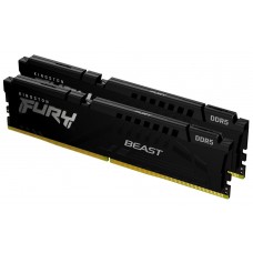 Kingston FURY Beast - DDR5 - kit - 32 GB: 2 x 16 GB - DIMM 288-pin - 3000 MHz / PC5-48000 - CL36 - 1.35 V - unbuffered - on-die ECC - preto Kingston FURY Beast - DDR5 - kit - 32 GB: 2 x 16 GB - DIMM 288-pin - 3000 MHz / PC5-48000 - CL36 - 1.35 V - unbuffered - on-die ECC - preto
