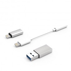 Adaptador Coolbox COO-CKIT-APPL: Lightning para USB-C Adaptador Coolbox COO-CKIT-APPL: Lightning para USB-C