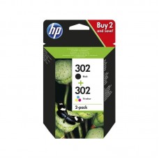 Cartuchos HP 302 Multipack - Preto e Tricromia - X4D37AE - Para impressoras InkJet HP