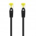 Cabo de Rede Nanocable CAT6A, 0.5m, RJ45, SFTP, Preto, 10.20.1900-BK