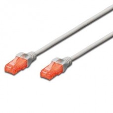 Cabo Ewent EW-6U-100 Cat6, 10m, U/UTP, Cinzento, RJ45