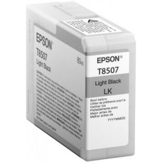 Epson Singlepack Light Black T850700 UltraChrome HD ink 80ml SC-P800