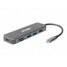 D-Link DUB-2327 - estação de engate - USB-C / Thunderbolt 3 - HDMI - DUB-2327