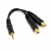 StarTech.com 6 in. 3.5mm Audio Splitter Cable - Stereo Splitter Cable - Gold Terminals - 3.5mm Male to 2x 3.5mm Female - Headphone Splitter (MUY1MFF) - Divisor de áudio - mini-phone stereo 3.5 mm macho para mini-phone stereo 3.5 mm fêmea - 15.2 cm - StarTech.com 6 in. 3.5mm Audio Splitter Cable - Stereo Splitter Cable - Gold Terminals - 3.5mm Male to 2x 3.5mm Female - Headphone Splitter (MUY1MFF) - Divisor de áudio - mini-phone stereo 3.5 mm macho para mini-phone stereo 3.5 mm fêmea - 15.2 cm -