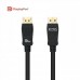 Cabo Nanocable DisplayPort 1.4: 1m, Preto, Certificado VESA