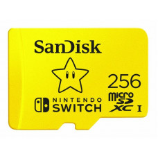SanDisk Nintendo Switch - cartão de memória flash - 256 GB - microSDXC UHS-I - SDSQXAO-256G-GNCZN