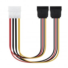 Cabo Nanocable SATA, Molex para 2x SATA, 20cm, 10.19.0101-OEM Cabo Nanocable SATA, Molex para 2x SATA, 20cm, 10.19.0101-OEM