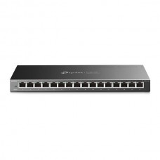 TP-LINK 16-Port Gigabit Easy Smart Switch, 16 Gigabit RJ45 Ports, Desktop Steel Case, MTU/Port/Tag-based VLAN, QoS, IGMP Snooping, Web/Utility Management
