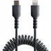Cabo StarTech USB-C para Lightning, 50cm, Preto, Enrolado, MFi