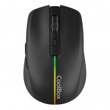 Rato Coolbox Gaming W01, Sem Fio, 1600 DPI, RGB, 6 Botões Rato Coolbox Gaming W01, Sem Fio, 1600 DPI, RGB, 6 Botões