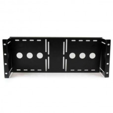 StarTech.com 4U Universal VESA LCD Monitor Mounting Bracket for 19-inch Rack or Cabinet - TAA Compliant - Cold-Pressed Steel Bracket (RKLCDBK) - Kit de montagem - para visor LCD - aço premido a frio sólido - preto - tamanho de tela: 19