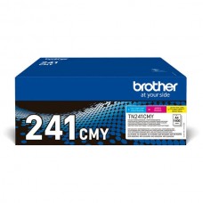 Cartucho de Toner Brother TN-241CMY: ciano, magenta e amarelo Cartucho de Toner Brother TN-241CMY: ciano, magenta e amarelo