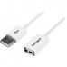 StarTech.com 3m White USB 2.0 Extension Cable Cord - A to A - USB Male to Female Cable - 1x USB A (M), 1x USB A (F) - White, 3 meter (USBEXTPAA3MW) - Cabo de extensão USB - USB (F) para USB (M) - USB 2.0 - 3 m - moldado - branco - para P/N: MSDREADU2 StarTech.com 3m White USB 2.0 Extension Cable Cord - A to A - USB Male to Female Cable - 1x USB A (M), 1x USB A (F) - White, 3 meter (USBEXTPAA3MW) - Cabo de extensão USB - USB (F) para USB (M) - USB 2.0 - 3 m - moldado - branco - para P/N: MSDREADU2