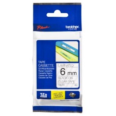 Brother Fita Laminada 6mm - Transparente/Preta, para P-Touch