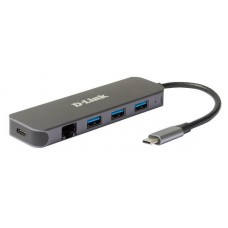 D-Link DUB-2334 - Estação de engate - USB-C - HDMI - 1GbE