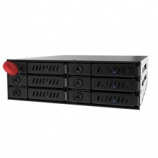 Caixa para Discos Rígidos CHIEFTEC CMR-625: 1x5.25in para 6x2.5in SATA HDD Hot-Swap Metal Caixa para Discos Rígidos CHIEFTEC CMR-625: 1x5.25in para 6x2.5in SATA HDD Hot-Swap Metal