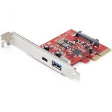 StarTech.com 2-Port 10Gbps USB-A & USB-C PCIe Card, USB 3.1 Gen 2 PCI Express Type C/A Host Controller Card Adapter, USB 3.2 Gen 2x1 PCIe Desktop Expansion Add-On Card, Windows/macOS/Linux - PEXUSB311AC3