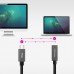 Cabo Nanocable USB-C 3.2 Gen2x2 60W 4K/60Hz 1m Preto Cabo Nanocable USB-C 3.2 Gen2x2 60W 4K/60Hz 1m Preto