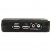 2 Port USB KVM Switch w/Audio+Cables