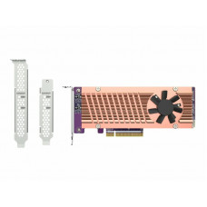 QNAP QM2-2P-384 - controlador de memória - PCIe 3.0 - PCIe 3.0 x8 - QM2-2P-384A