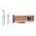 QNAP QM2-2P-384 - controlador de memória - PCIe 3.0 - PCIe 3.0 x8 - QM2-2P-384A
