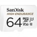 Cartão microSDHC SanDisk High Endurance, 64GB