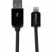 StarTech.com 1m (3ft) Black Apple 8-pin Lightning Connector to USB Cable for iPhone / iPod / iPad - Charge and Sync Cable - 1 meter (USBLT1MB) - Cabo Lightning - Lightning macho para USB macho - 1 m - proteção dupla - preto - para P/N: ST7C51224, ST7 StarTech.com 1m (3ft) Black Apple 8-pin Lightning Connector to USB Cable for iPhone / iPod / iPad - Charge and Sync Cable - 1 meter (USBLT1MB) - Cabo Lightning - Lightning macho para USB macho - 1 m - proteção dupla - preto - para P/N: ST7C51224, ST7