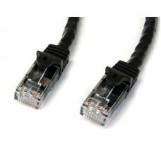 StarTech.com 3m CAT6 Ethernet Cable, 10 Gigabit Snagless RJ45 650MHz 100W PoE Patch Cord, CAT 6 10GbE UTP Network Cable w/Strain Relief, Black, Fluke Tested/Wiring is UL Certified/TIA - N6PATC3MBK StarTech.com 3m CAT6 Ethernet Cable, 10 Gigabit Snagless RJ45 650MHz 100W PoE Patch Cord, CAT 6 10GbE UTP Network Cable w/Strain Relief, Black, Fluke Tested/Wiring is UL Certified/TIA - N6PATC3MBK