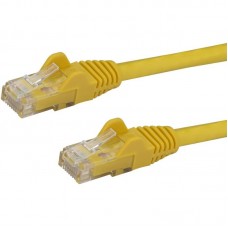 StarTech.com 50cm CAT6 Ethernet Cable, 10 Gigabit Snagless RJ45 650MHz 100W PoE Patch Cord, CAT 6 10GbE UTP Network Cable w/Strain Relief, Yellow, Fluke Tested/Wiring is UL Certified/TIA - Category 6 - 24AWG (N6PATC50CMYL) - Cabo de rede - RJ-45 (M) StarTech.com 50cm CAT6 Ethernet Cable, 10 Gigabit Snagless RJ45 650MHz 100W PoE Patch Cord, CAT 6 10GbE UTP Network Cable w/Strain Relief, Yellow, Fluke Tested/Wiring is UL Certified/TIA - Category 6 - 24AWG (N6PATC50CMYL) - Cabo de rede - RJ-45 (M)