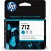 Cartucho de Tinta HP DesignJet 3ED67A - Cian