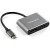 StarTech.com USB C Multiport Video Adapter, 4K 60Hz USB-C to HDMI 2.0 or DisplayPort 1.2 Monitor Adapter, USB Type-C 2-in-1 Display Converter HDMI/DP HBR2 HDR, Thunderbolt 3 Compatible - USB-C 2 in 1 Adapter (CDP2DPHD) - Adaptador de vídeo - 24 pin U sem_imagem